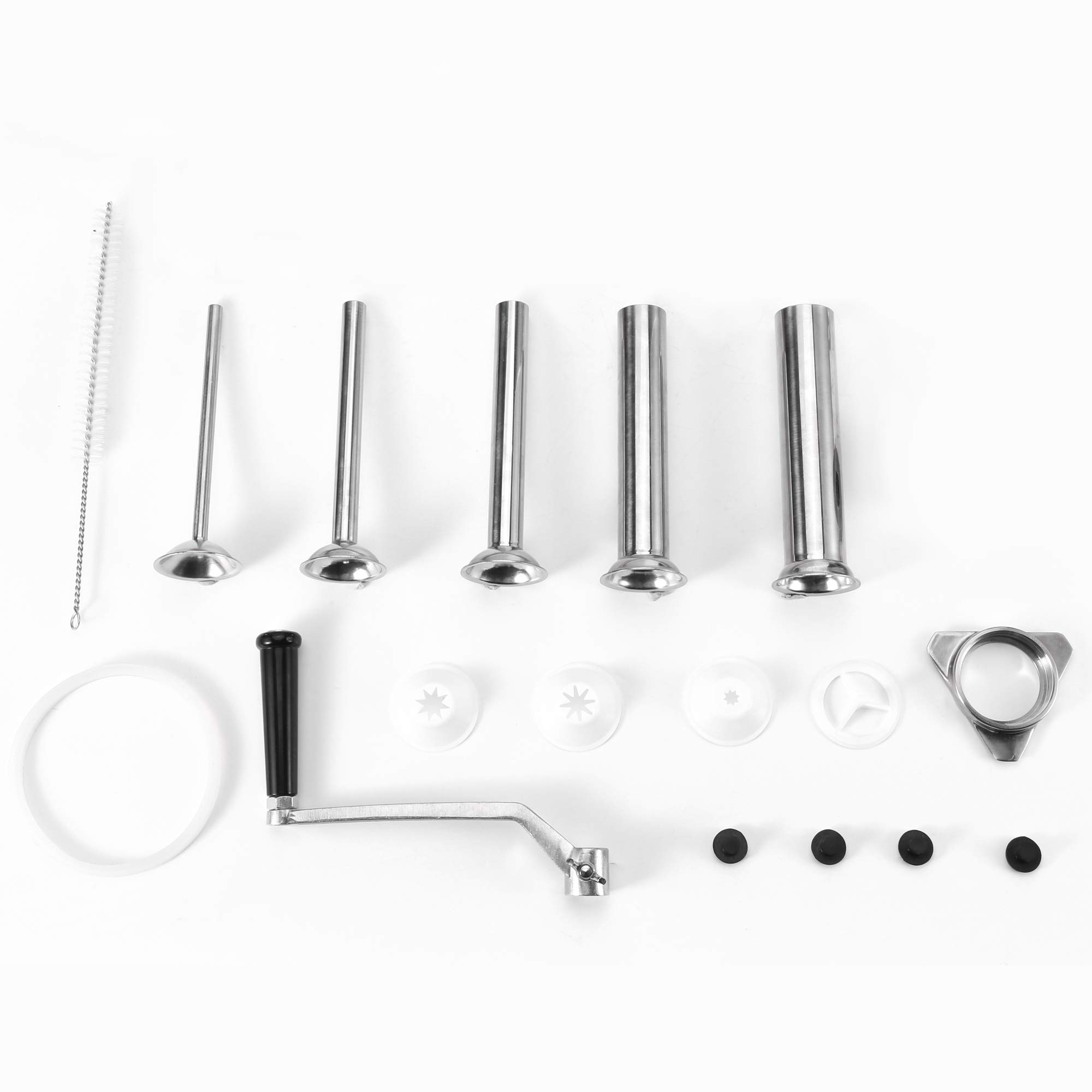 Stainless Steel Vertical Sausage Stuffer & Churro Maker - Dual Speed 7LB/3L Capacity for Home Kitchen & Commercial Use | Perfect for Sausage Making, Spanish Churros & Meat Processing