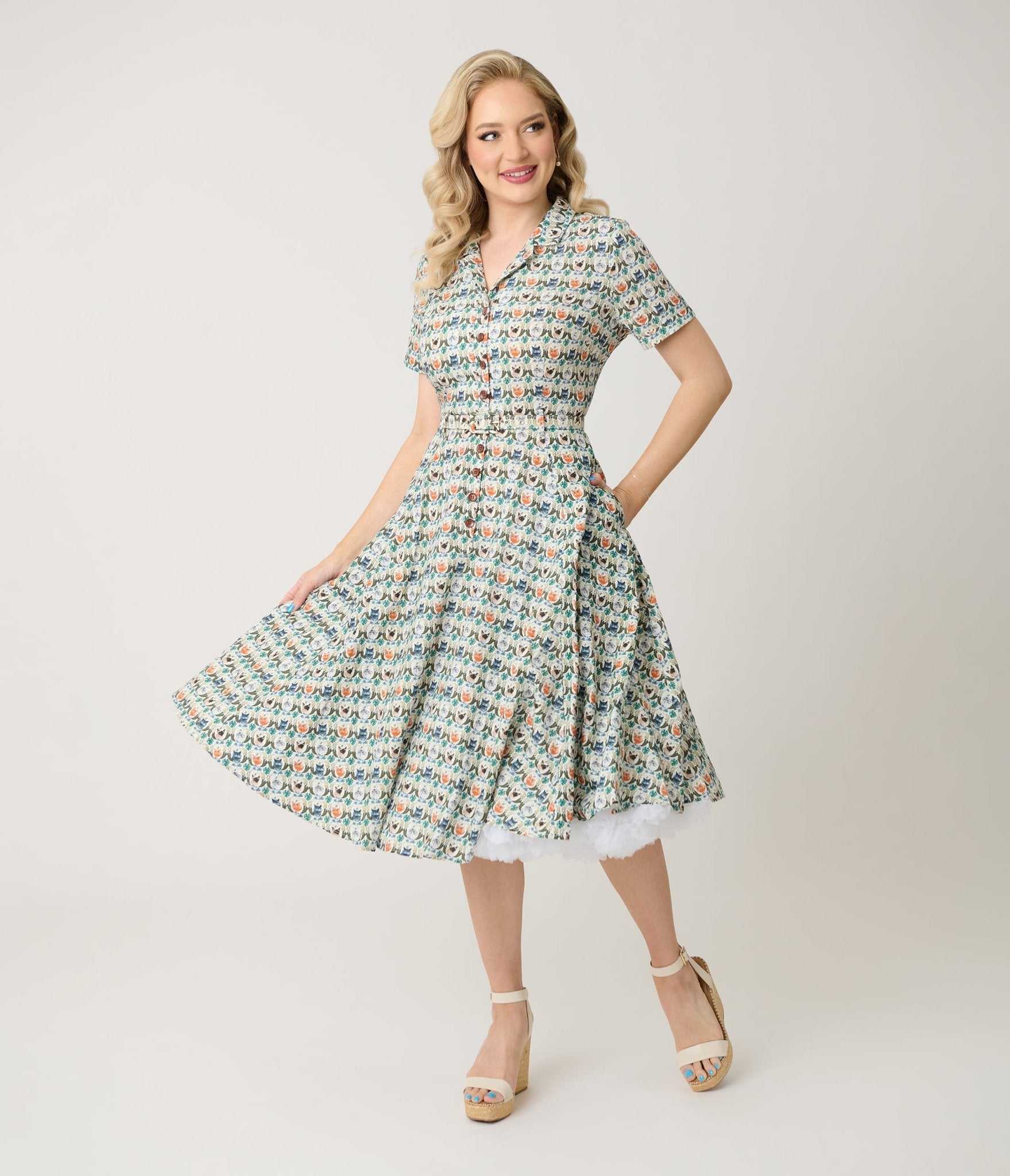 Royal Monk Purrrfect Bella Swing Dress - Elegant Flowy Women's Dress for Casual Wear, Parties & Date Nights | Comfortable & Stylish Outfit for Everyday Fashion