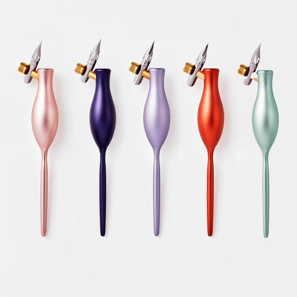 Tom's Studio Premium Calligraphy Nib Holder - Carrot Design for Dip Pen Writing | Perfect for Hand Lettering, Wedding Invitations & Art Projects