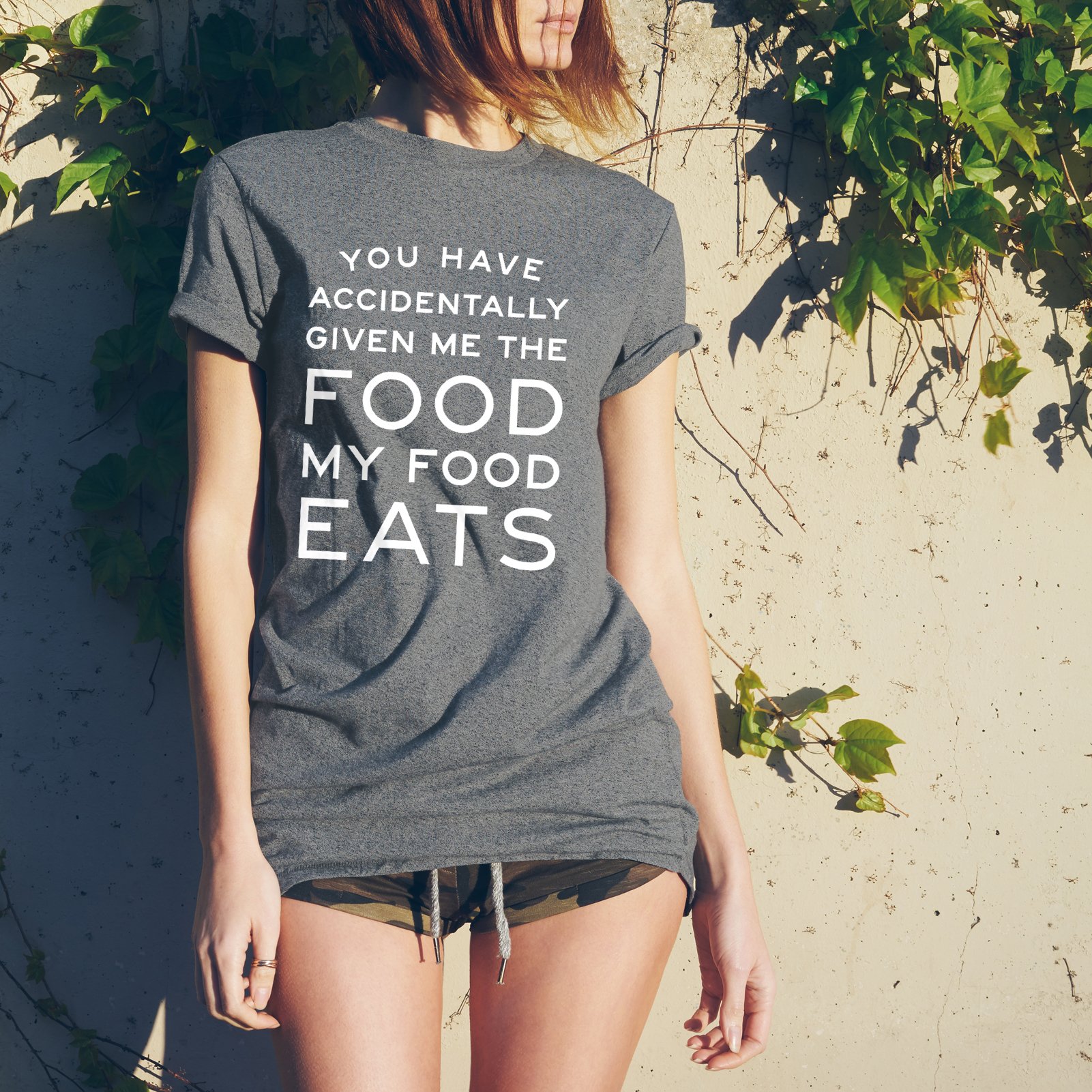 Funny Ron Swanson Quote T-Shirt - 'You Have Accidentally Given Me Food My Food Eats' - Novelty Graphic Tee for Parks and Rec Fans, Office Humor, TV Show Merchandise