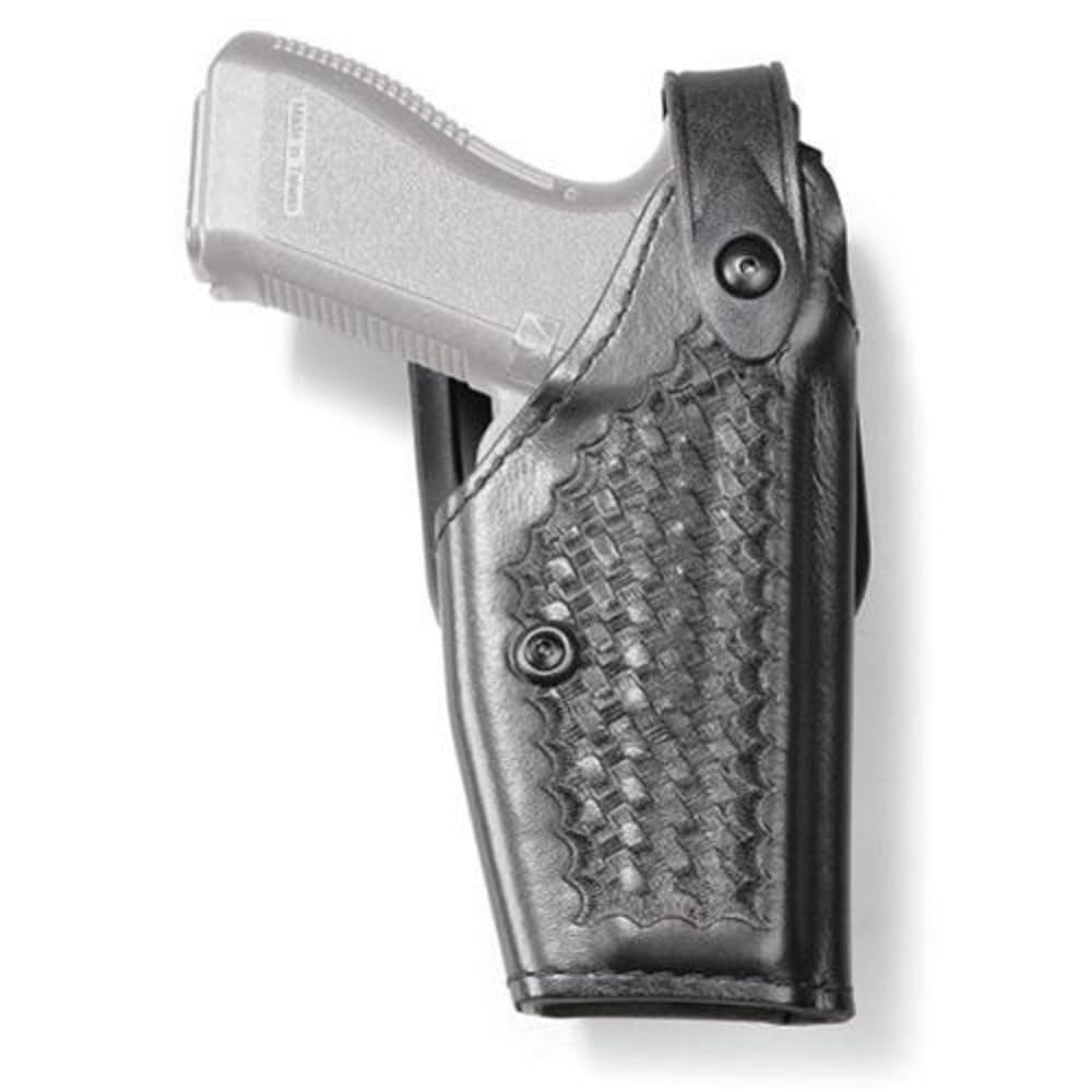 Safariland Bianchi 6280 SLS Level 2 Retention Duty Holster - Left Hand - Fits Sig Sauer P229R DAK Bobbed Hammer with Light Rails & ITI M3/M6/M3 LED - Mid-Ride Basketweave Black - Perfect for Law Enforcement & Tactical Use