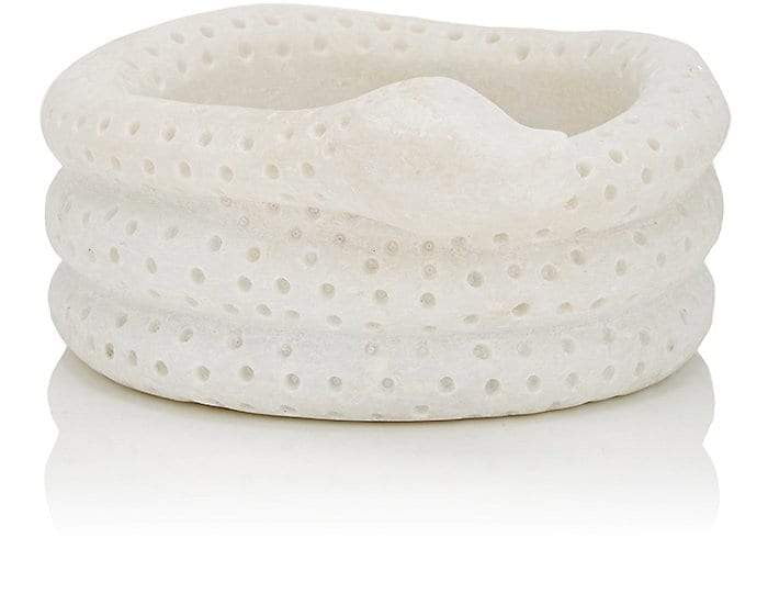 Premium Serpent White Marble Wine Coaster Set of 4 - Elegant Stone Drink Coasters for Wine Glasses, Cocktails & Beverages - Perfect for Home Bar, Dinner Parties & Gifts