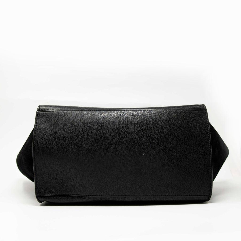Celine Black Large Trapeze Handbag for Women - Luxury Leather Shoulder Bag & Crossbody Purse - Perfect for Work, Travel & Evening Events