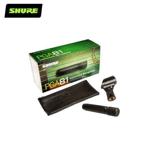Shure PGA81 LC Cardioid Condenser Instrument Microphone - Professional Studio Recording & Live Performance for Vocals, Guitars & Acoustic Instruments