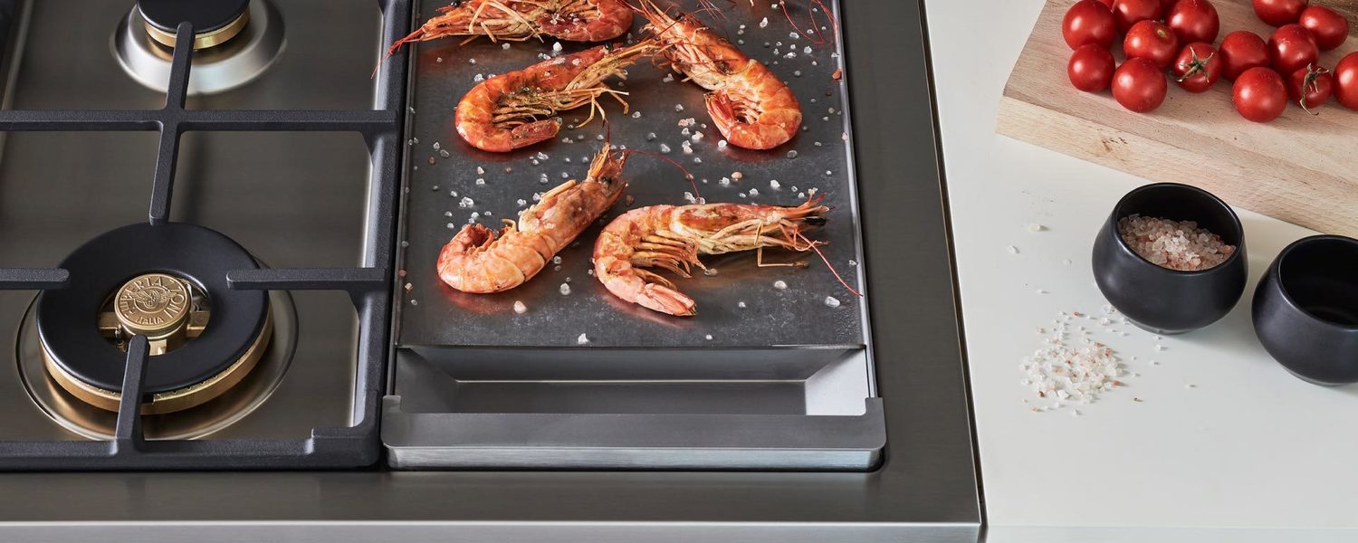 Bertazzoni PROF486GDFSROT 48 Inch Dual Fuel Range with 6 Brass Burners & Griddle - Electric Self-Cleaning Oven in Rosso Red - Perfect for Professional Kitchens & Luxury Home Cooking