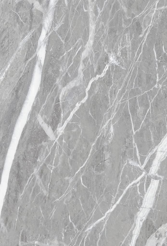 Grey White Marble Pattern Modern Abstract Area Rug 6x9 ft - Vintage Distressed Non-Shedding Soft Carpet for Living Room, Bedroom, Office - Perfect Under Dining Table, Coffee Table & Art Deco Spaces
