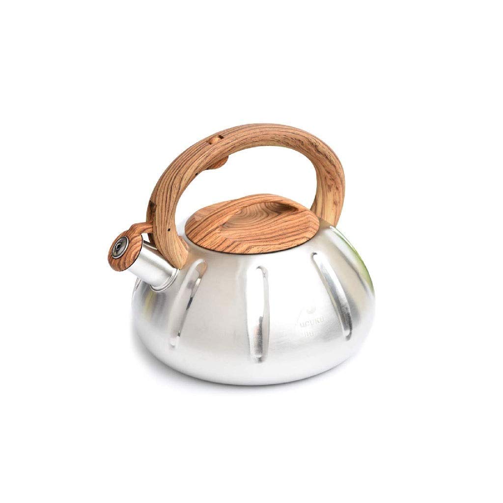 Stainless Steel Electric Kettle with Wooden Pattern Design - 1.7L Capacity, One-Touch Operation & Heat-Resistant Handle - Perfect for Home, Office, Dorm Room Tea & Coffee Brewing