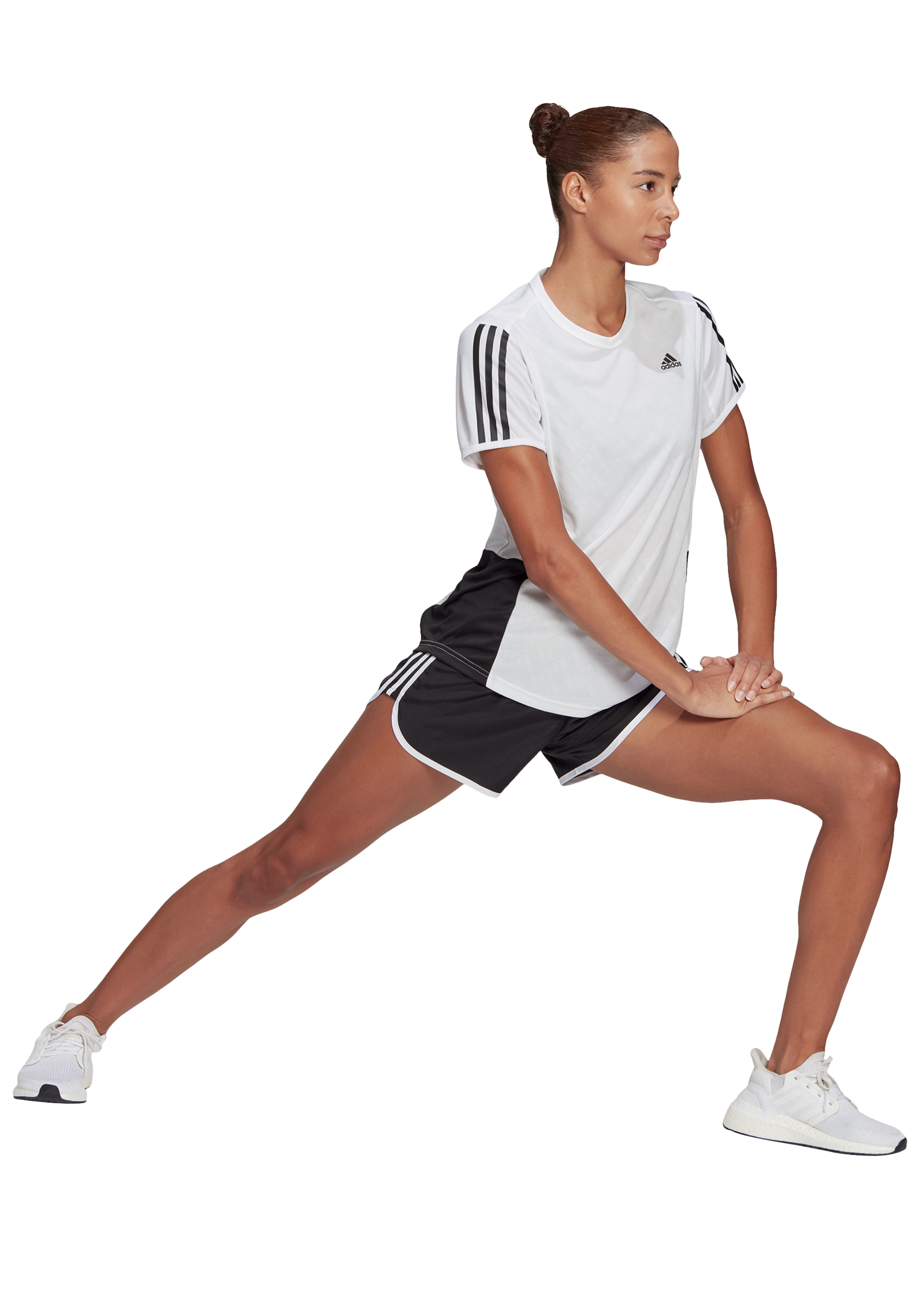 Adidas Women’s Marathon 20 4-Inch 3-Stripe Running Shorts - Lightweight Quick-Dry Workout Shorts for Jogging, Gym & Training
