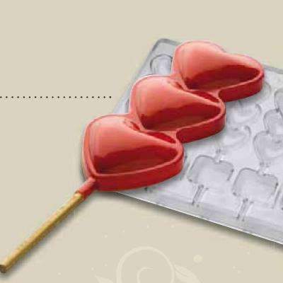 Premium Love Heart Lollipop Chocolate Mold - DIY Candy Making for Valentine's Day, Weddings & Romantic Gifts