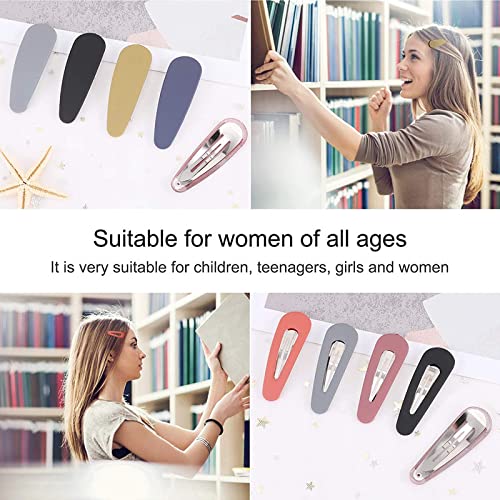 FAMEZA 20 Pack Hair Clips for Women & Girls - Acrylic Metal Snap Barrettes, Matte Hairpins Fashion Accessories for Kids & Teens - Perfect for School, Parties, and Everyday Styling