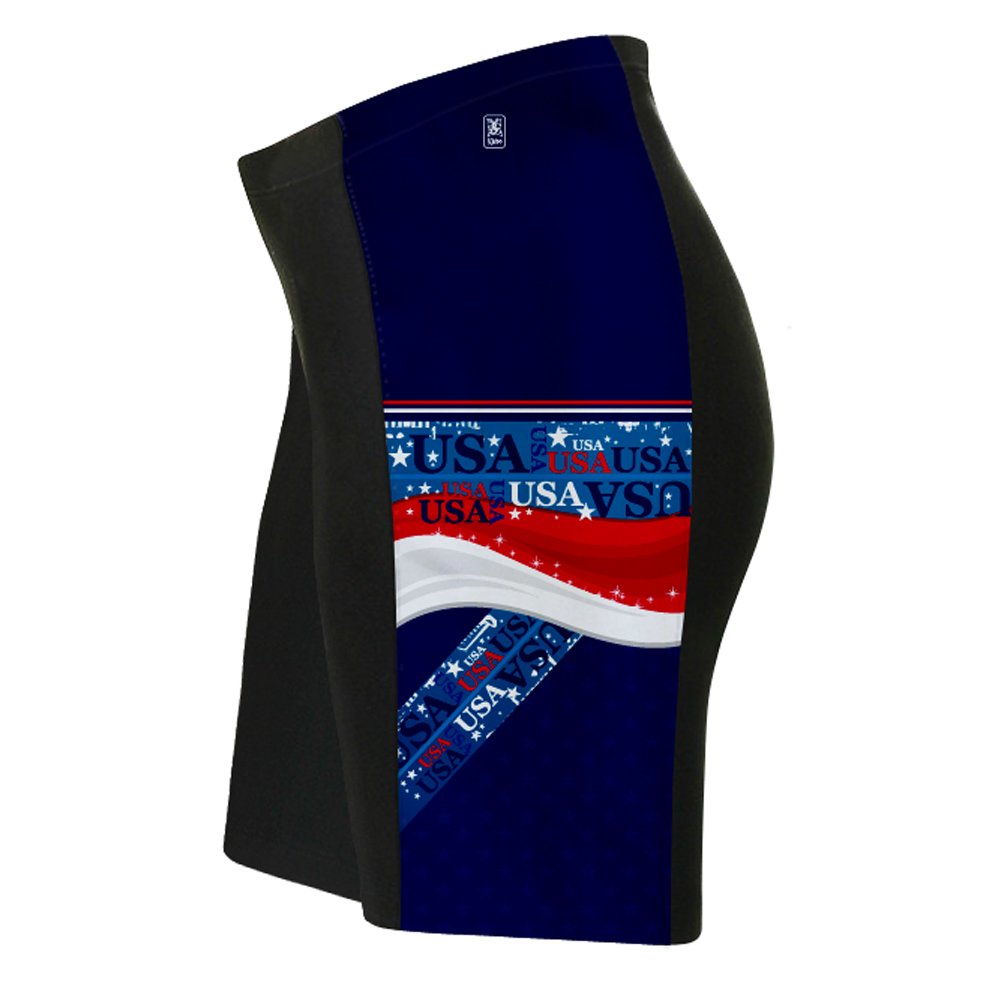 ScudoPro USA Triathlon Shorts for Men - Quick-Dry, Lightweight & Breathable Running Swim Bike Shorts for Triathletes - Perfect for Training, Racing & Outdoor Sports
