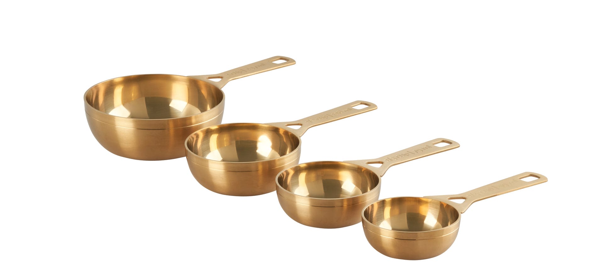 Le Creuset 4-Piece Gold Measuring Cups Set - Premium Kitchen Essentials for Baking & Cooking