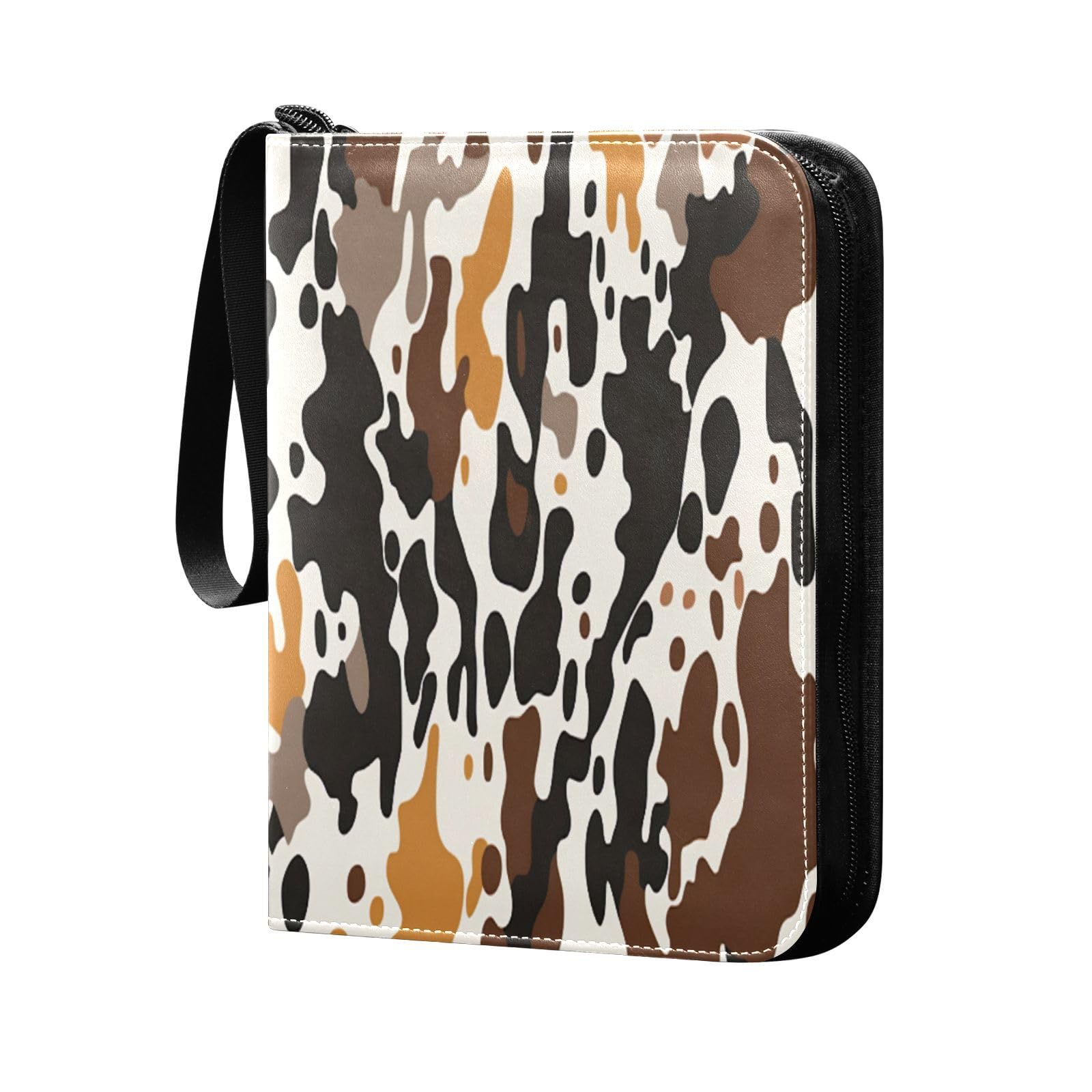 Qilmy 400-Pocket PU Leather Trading Card Binder - Premium Collector Album for Sports Cards, Game Cards & Trading Cards - Durable Card Storage for Collectors, Players & Enthusiasts - Perfect for Organizing, Displaying & Protecting Your Valuable Card Collection