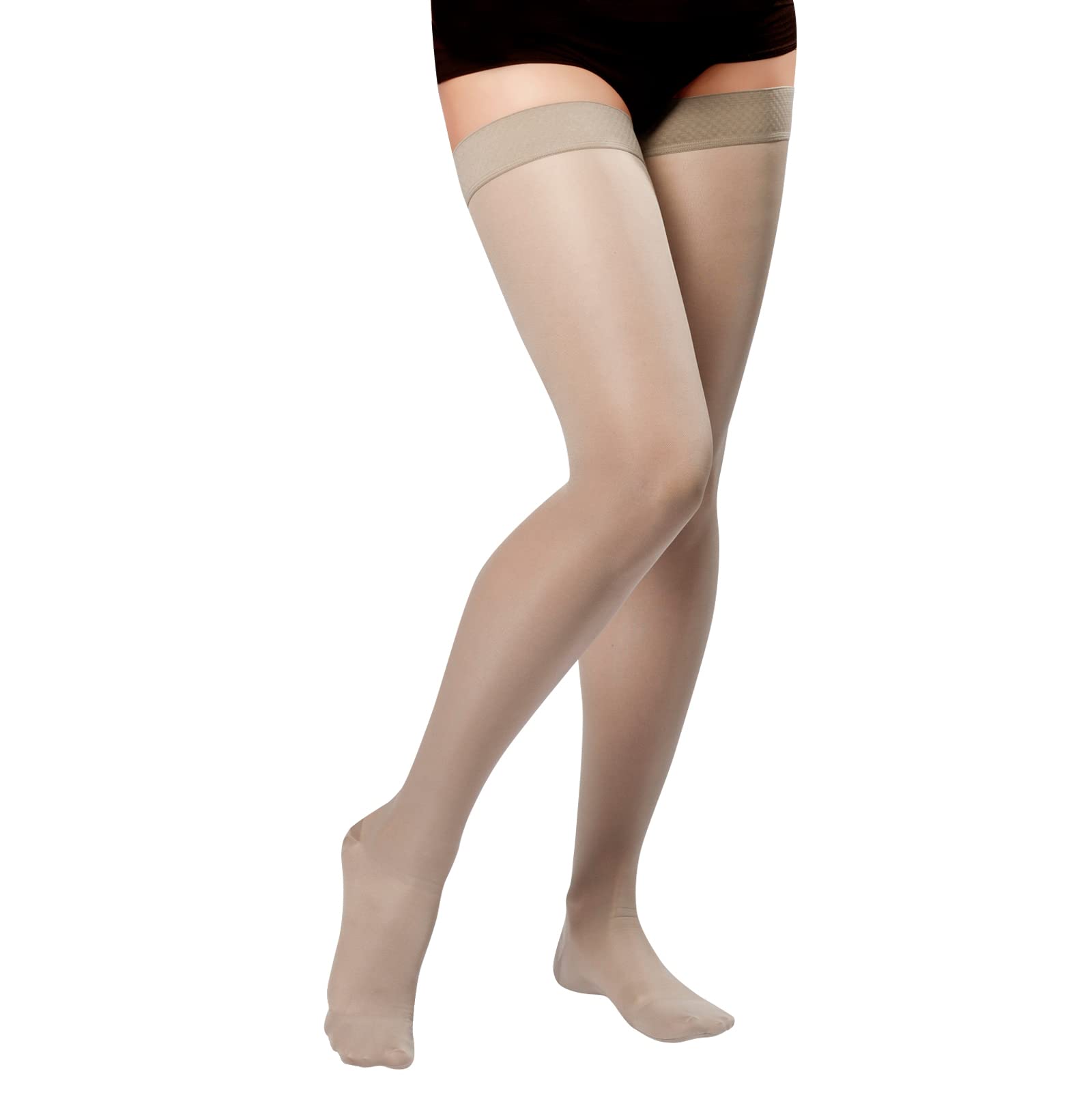 Tonus Elast Medical Compression Stockings - Thigh High Closed Toe Unisex 18-21 mmHg Class I - Improve Circulation for Travel, Pregnancy & Varicose Veins Relief