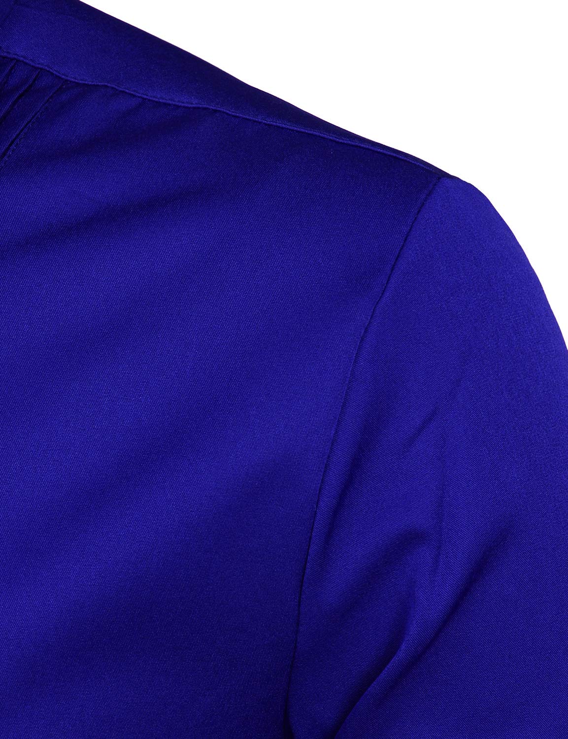 ZeroYAA Men's Slim Fit Long Sleeve Tuxedo Dress Shirt - Formal Prom Party Wedding Performance Shirt for Grooms, Performers & Special Occasions