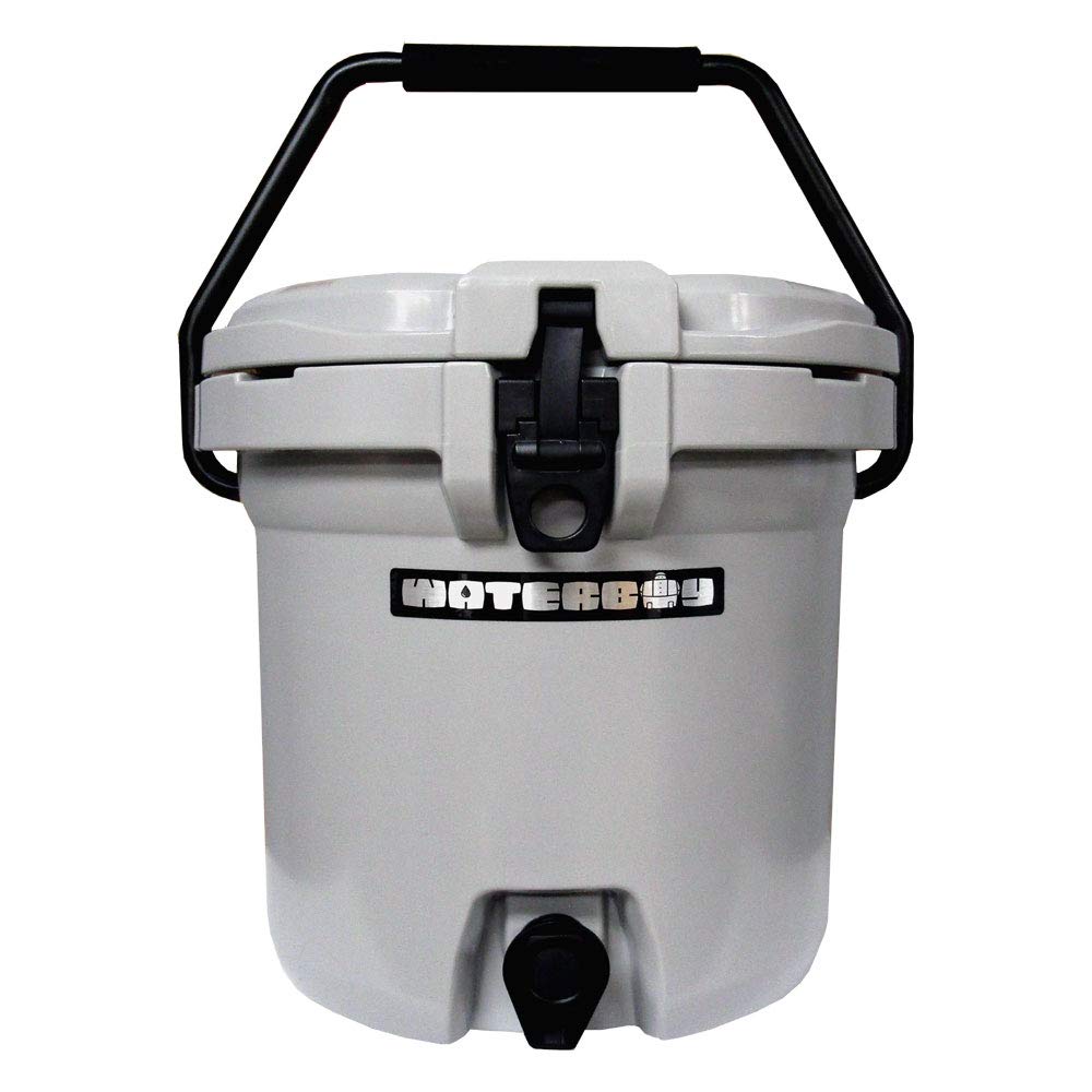Fatboy 5 Gallon Water Jug Cooler - Insulated Outdoor Water Dispenser with Spigot, Portable for Camping, Picnics, BBQs & Tailgating - Gray
