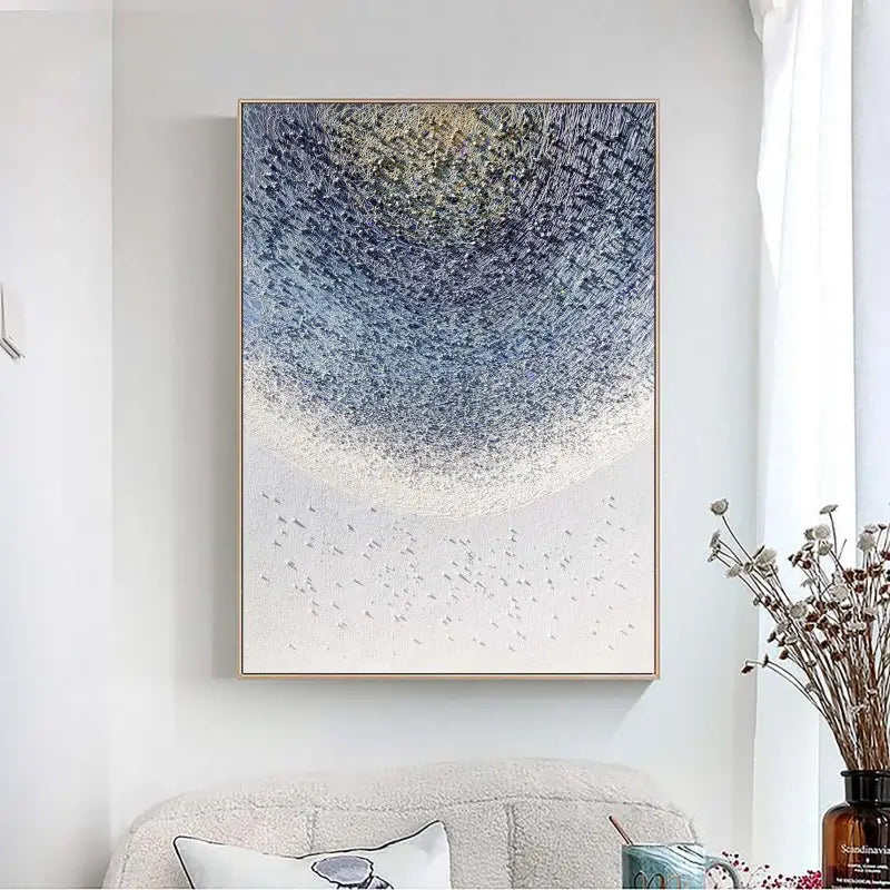 Abstract Painting #AB 015 - Modern Wall Art Decor for Living Room, Bedroom & Office - Handmade Canvas Artwork for Home & Office Decor