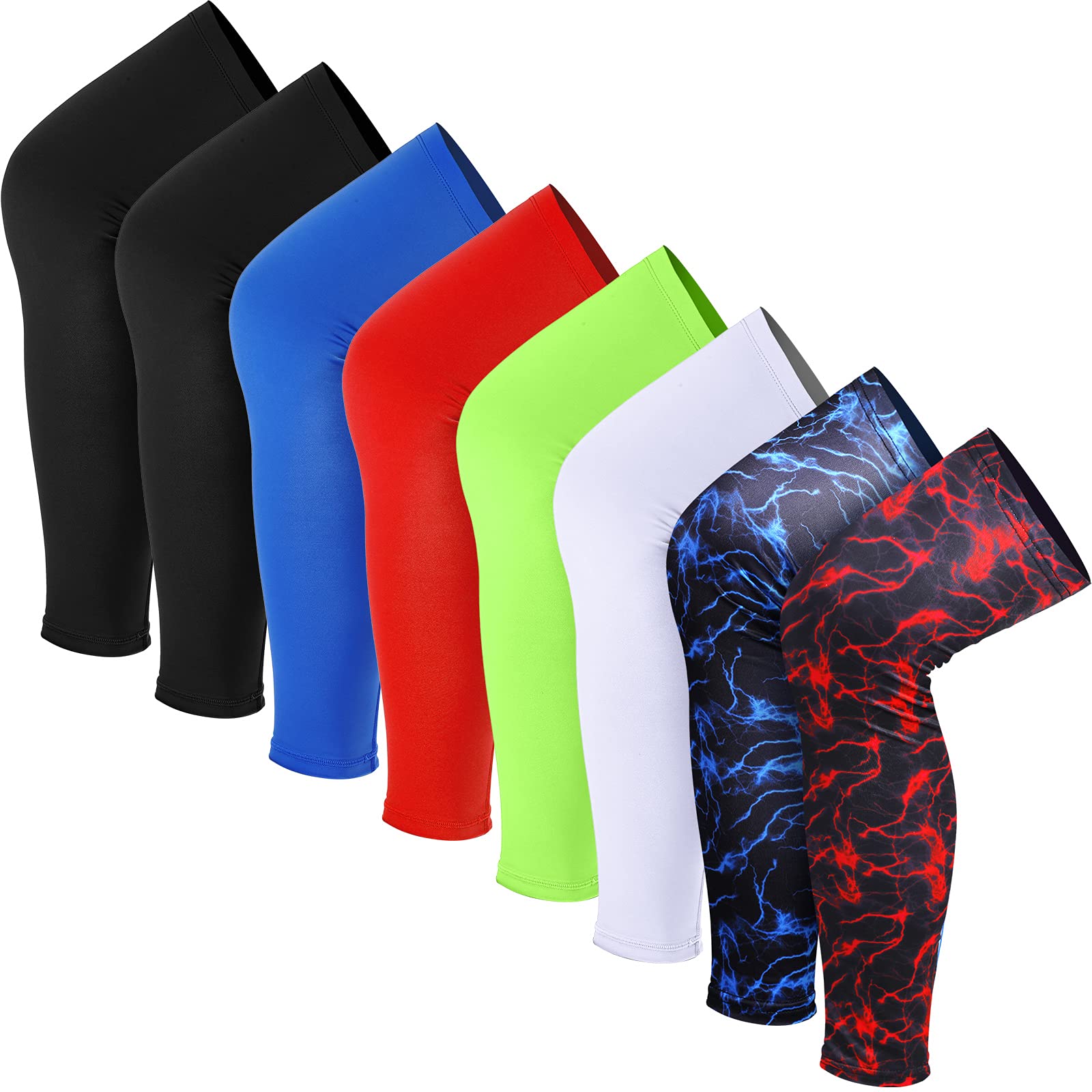 Tatuo Sports Compression UV Protection Leg Sleeves for Running, Basketball, Football, Cycling - Moisture-Wicking & Breathable for Men, Women & Youth - Perfect for Outdoor Sports & Sun Protection