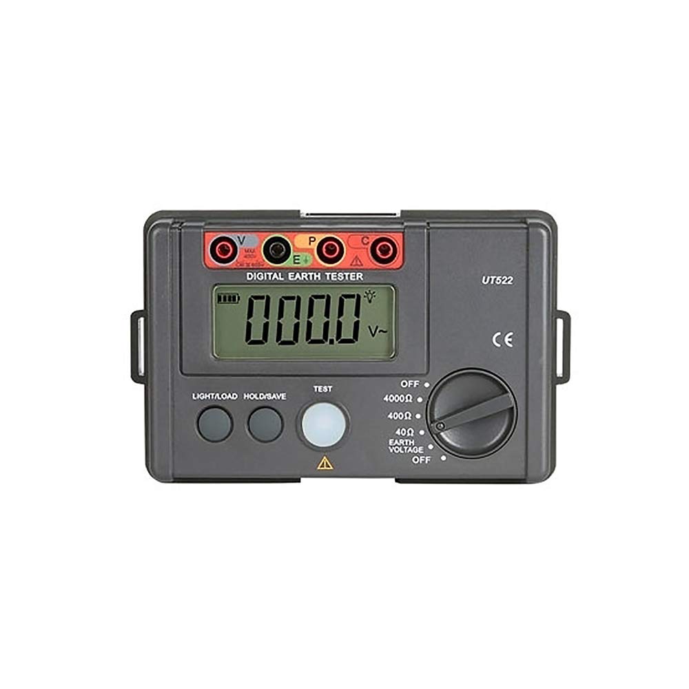 ATO Digital Ground Resistance Tester 0-2000Ω/4000Ω - Portable Earth Resistance Meter for Electrical Safety Testing | Perfect for Industrial, Home & Outdoor Electrical Maintenance