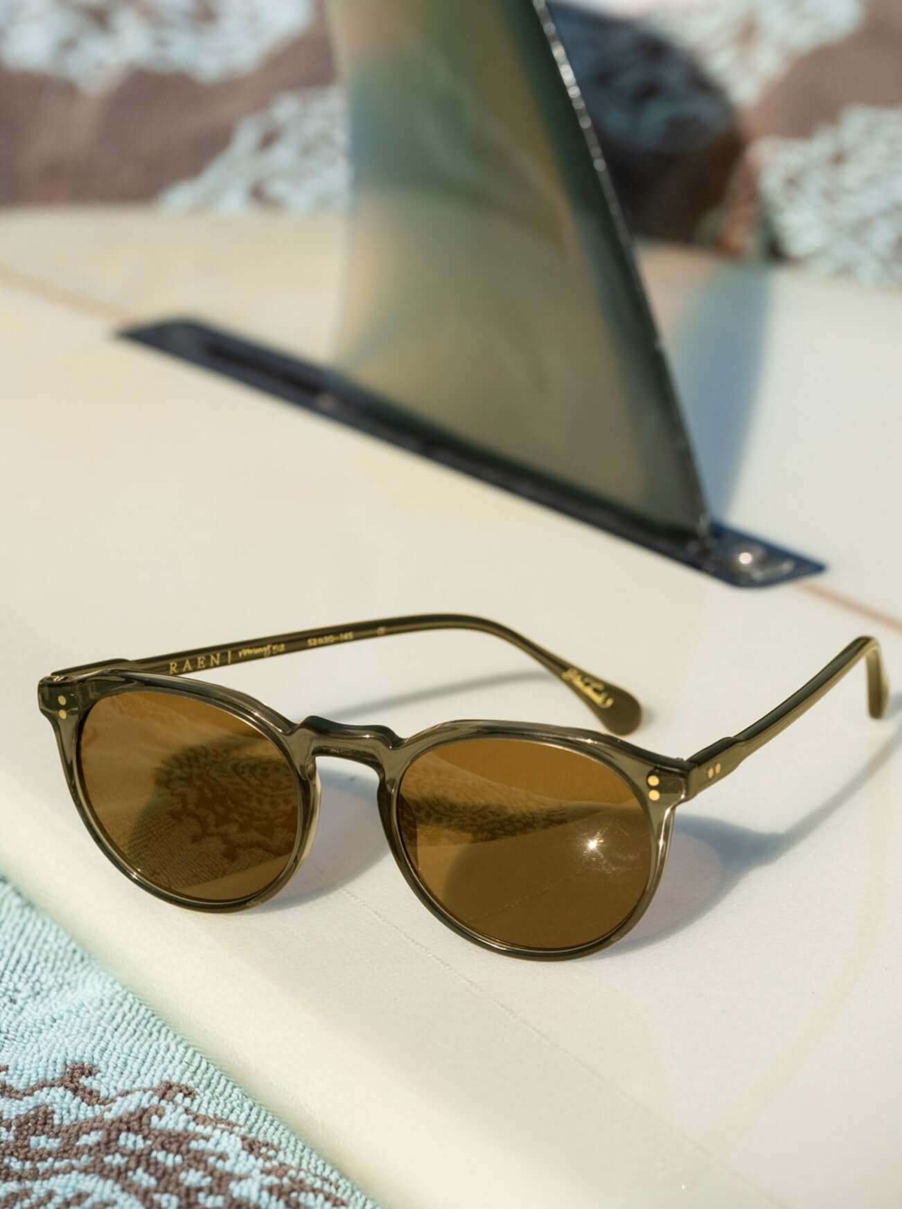 REMMY Ghost Polarized Sunglasses - Vibrant Brown Lens 52mm UV Protection - Perfect for Driving, Outdoor Sports & Fashion Accessories