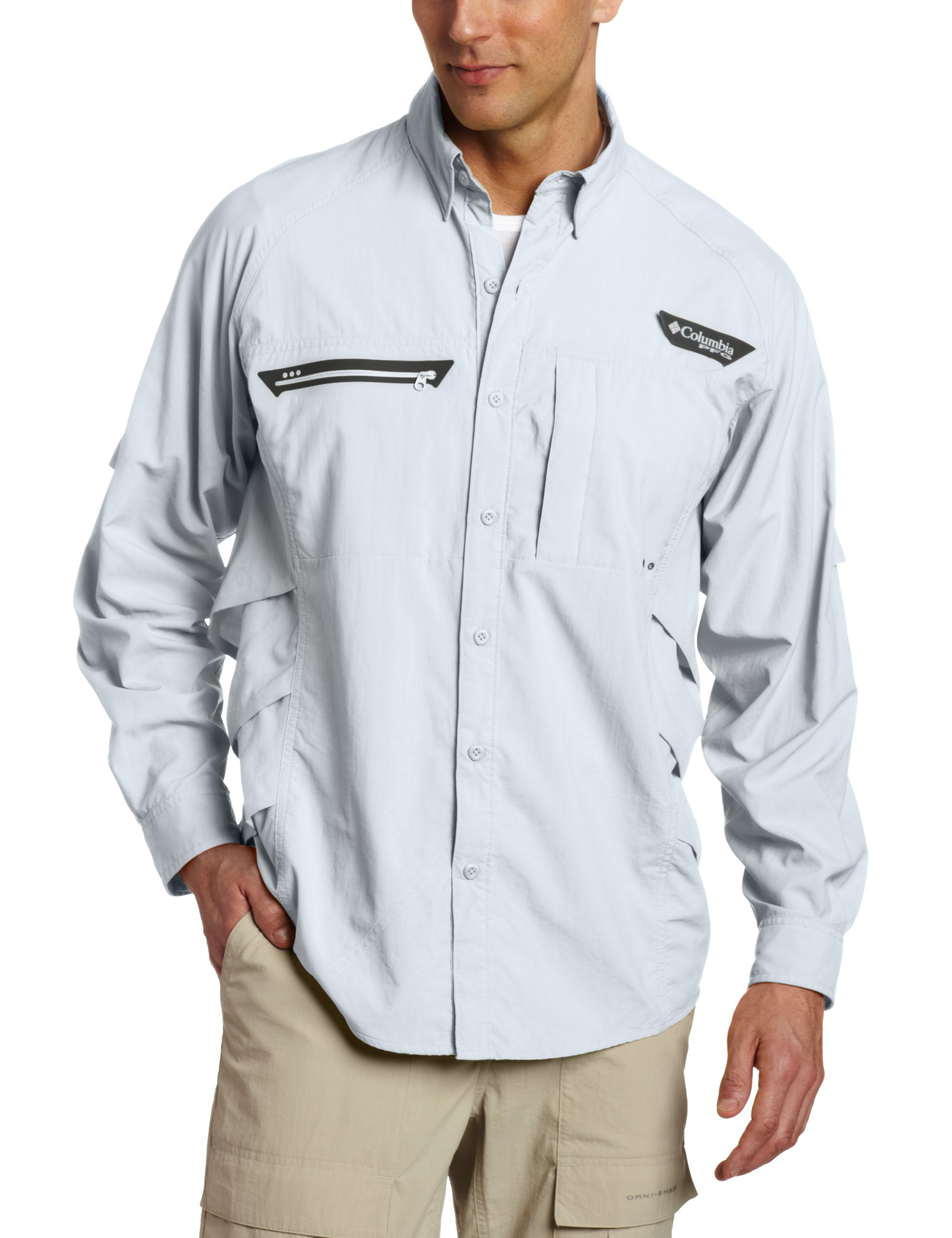 Columbia Men's Airgill Chill Long Sleeve Shirt - UPF 50 Sun Protection, Moisture-Wicking & Breathable Fishing & Hiking Shirt for Outdoor Adventures