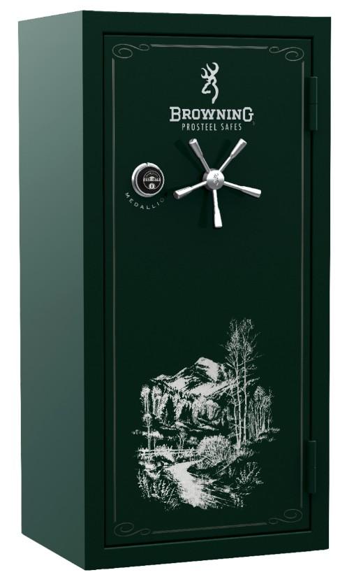 Browning M33 Medallion Series Gun Safe - Secure Firearm Storage for Home & Office - Heavy Duty Steel Construction with Digital Lock - Perfect for Handguns, Rifles & Valuables