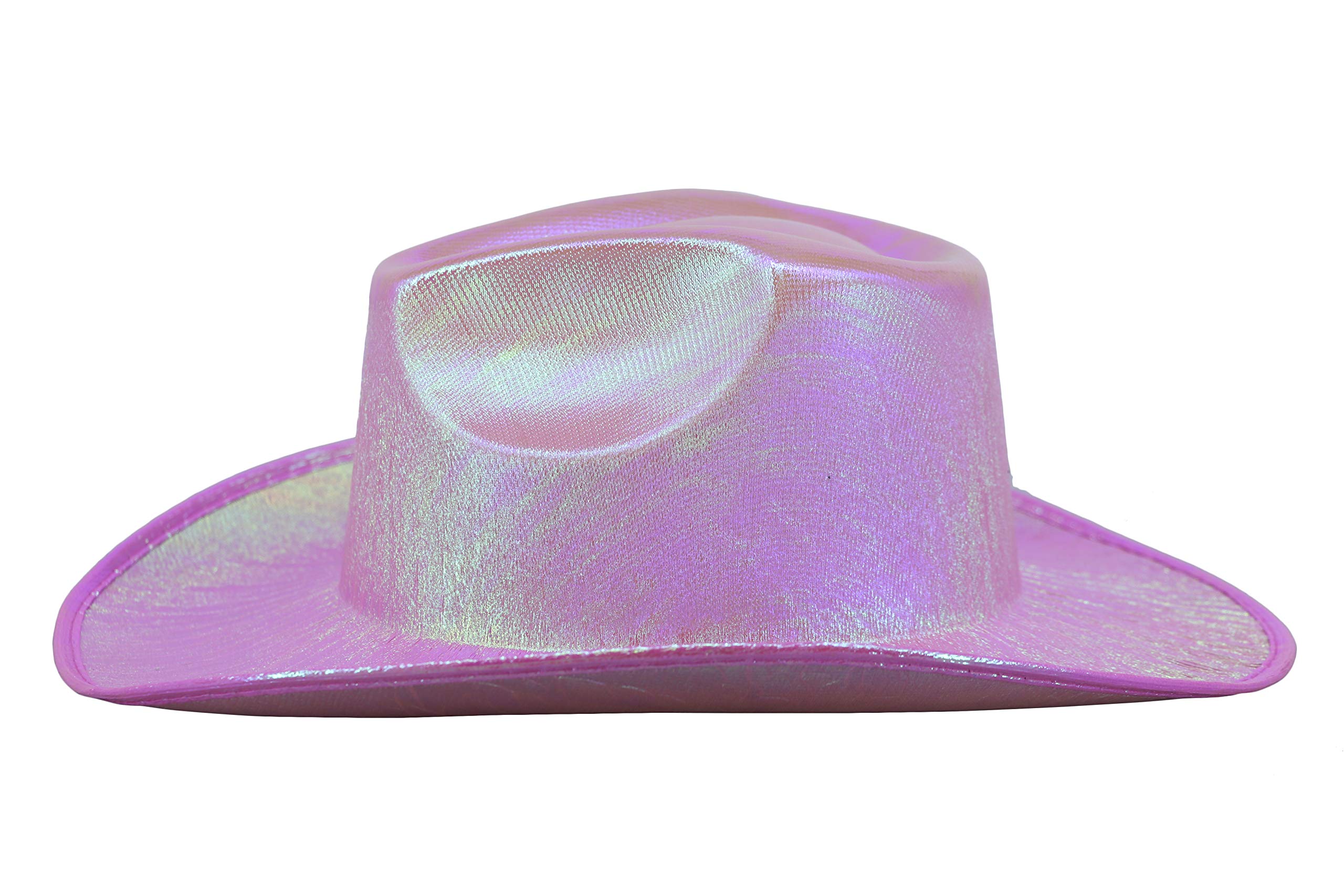 Arsimus Space Cowboy Holographic Rave Hat - Futuristic Glow Party Accessory for EDM Festivals, Raves & Cosplay