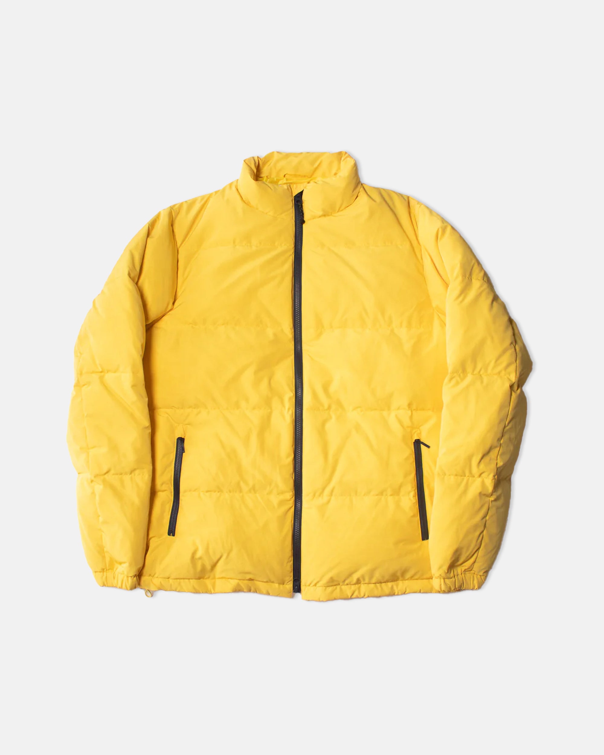 Yellow Down Puffer Jacket - Slim Fit Winter Coat for Men & Women | Warm Lightweight Insulated Outerwear for Cold Weather, Skiing, Snowboarding & Outdoor Activities