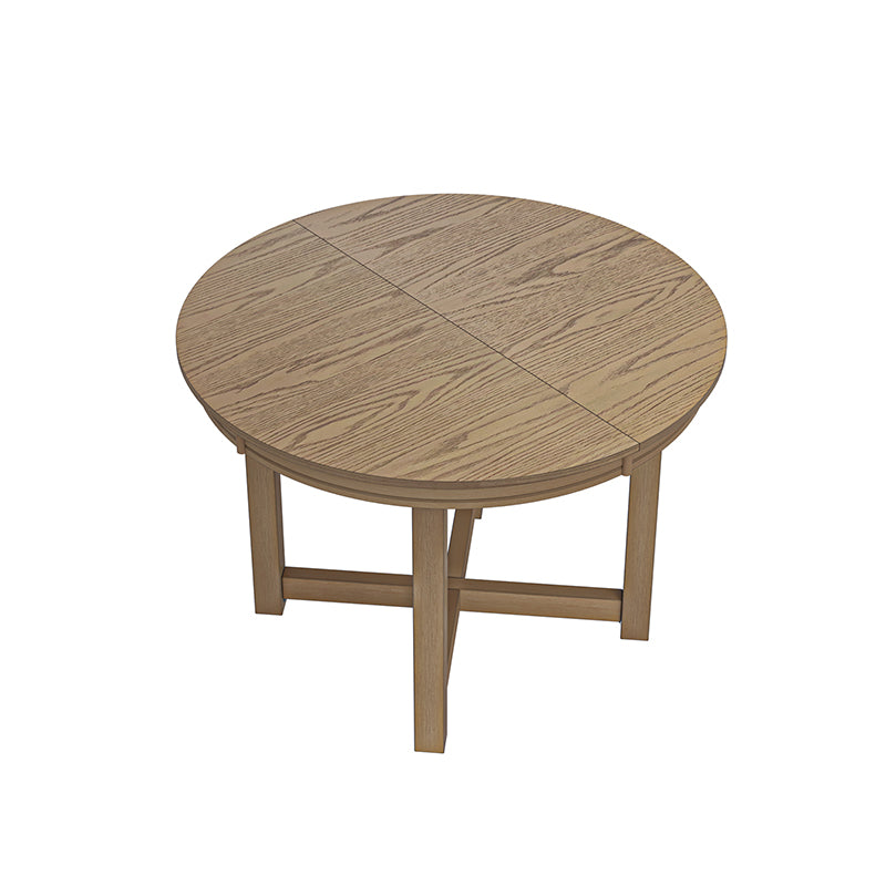 Extendable Dining Table with Rubber Wood Frame - Expandable for 6 to 8 People - Perfect for Small Spaces & Family Gatherings