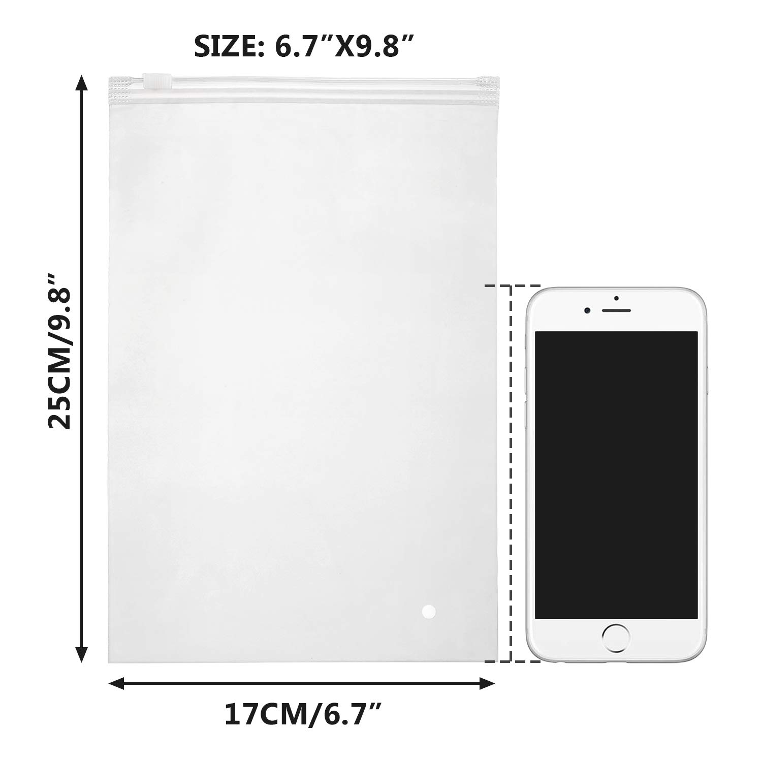 6x9 Inch Resealable Poly Bags - 100 Pack Small Zipper Storage Bags for Shipping, Organizing & Protection - Perfect for Gloves, Phone Cases, Jewelry, Crafts & Office Supplies | Durable Plastic Storage Solution for Home & Business Use