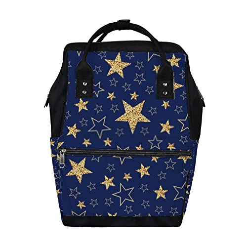 Holiday Stars Golden Blue