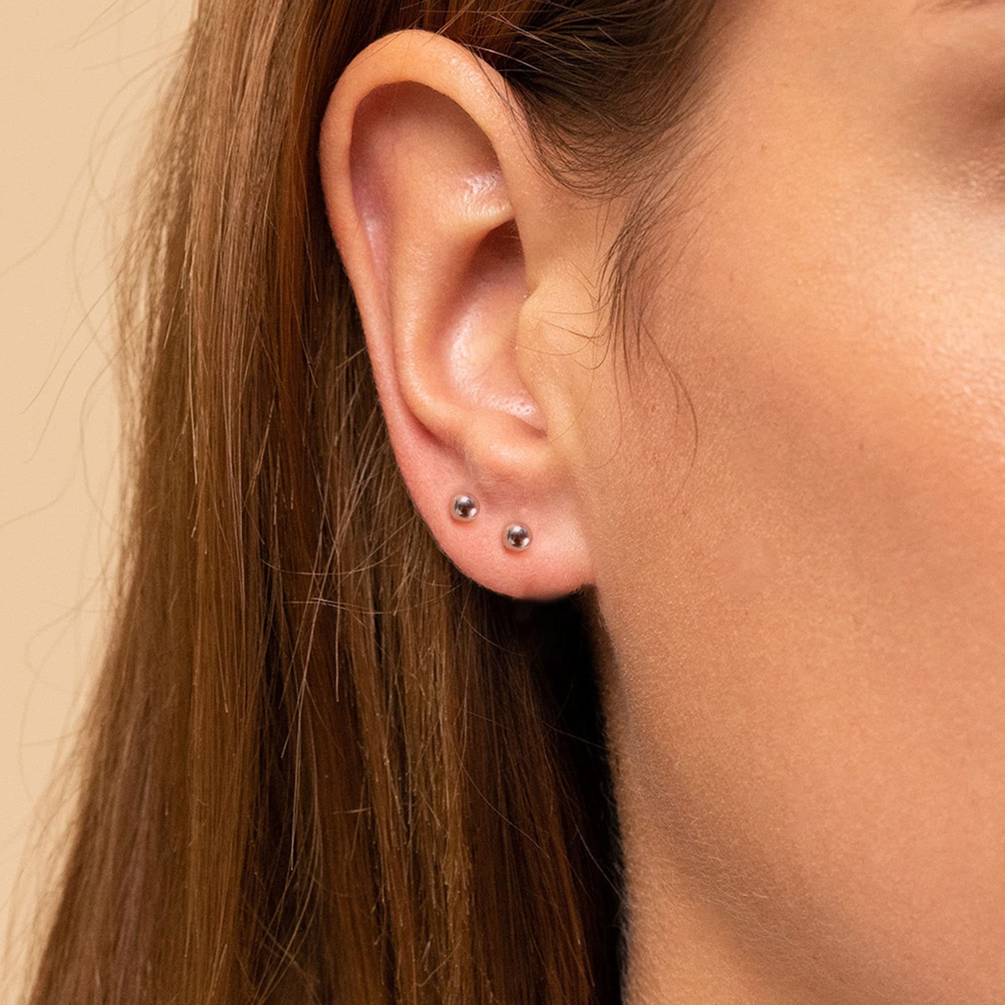 Stainless Steel Cubic Zirconia Stud Earrings for Women - Hypoallergenic Small CZ Earrings Set - Perfect for Everyday Wear, Gift Giving & Special Occasions