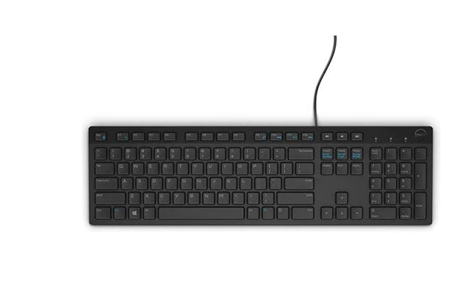 Dell KB216 Wired Multimedia Keyboard - Black | USB Plug & Play | Quiet Keys for Office, Gaming & Home Use