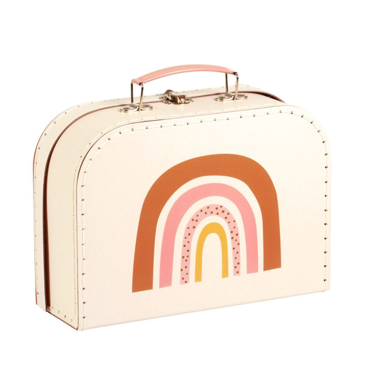 A Little Lovely Company Rainbow Suitcase Set - Durable Kids Luggage for Travel, School & Sleepovers | Stylish Carry-On & Check-In Bags for Girls & Boys