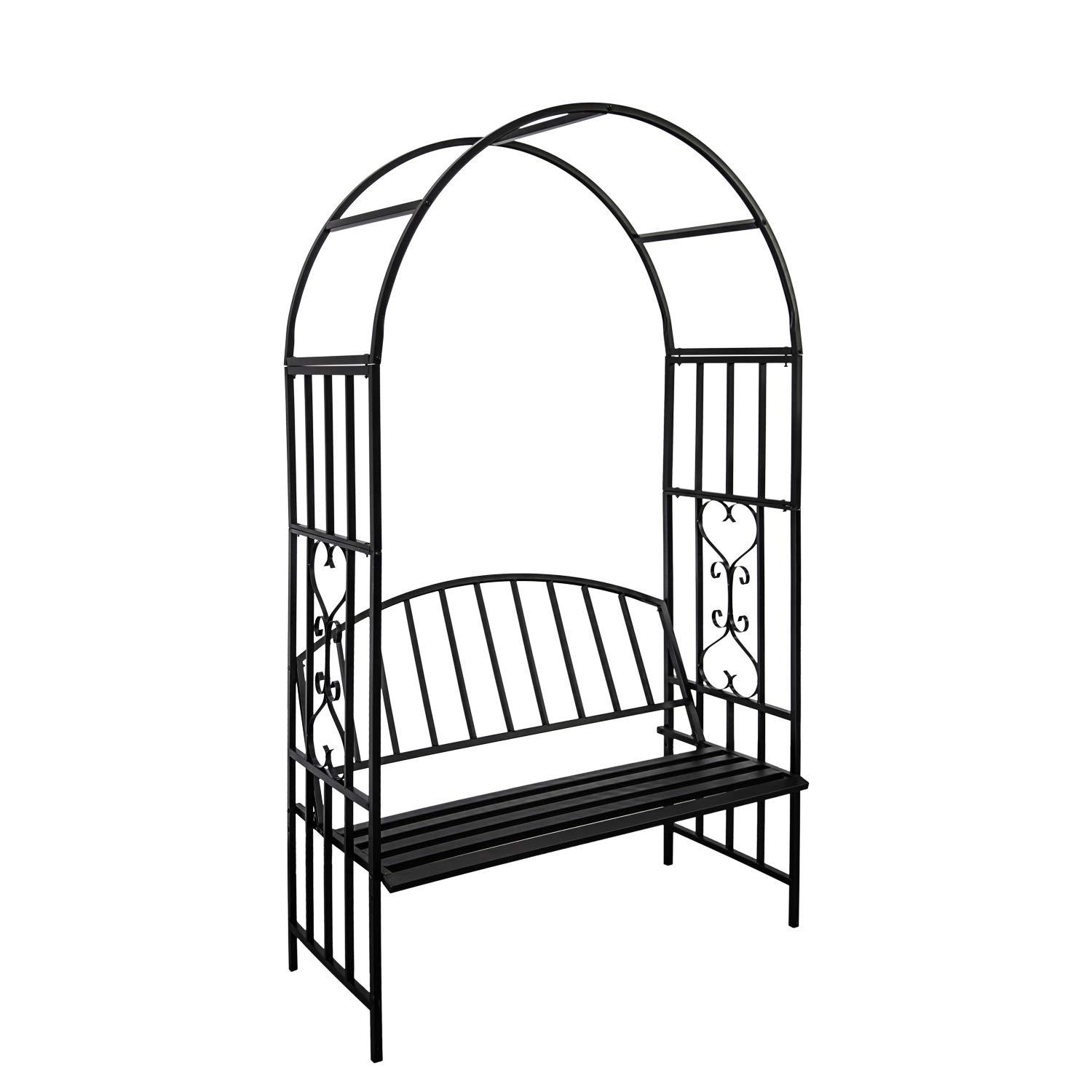Sturdy Outdoor Garden Arbor Arch with Bench Seat - Perfect for Climbing Plants, Flowers & Vines | Ideal for Backyard, Patio & Wedding Decor