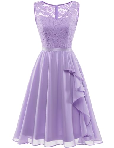 Lavender-lace Chiffon