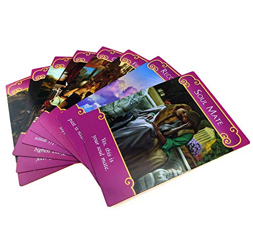 Romance Angel Oracle Cards - 44 Love Guidance & Fate Prediction Tarot Deck with Gilded Design (English Edition) | Perfect for Love Readings, Relationship Advice & Spiritual Growth