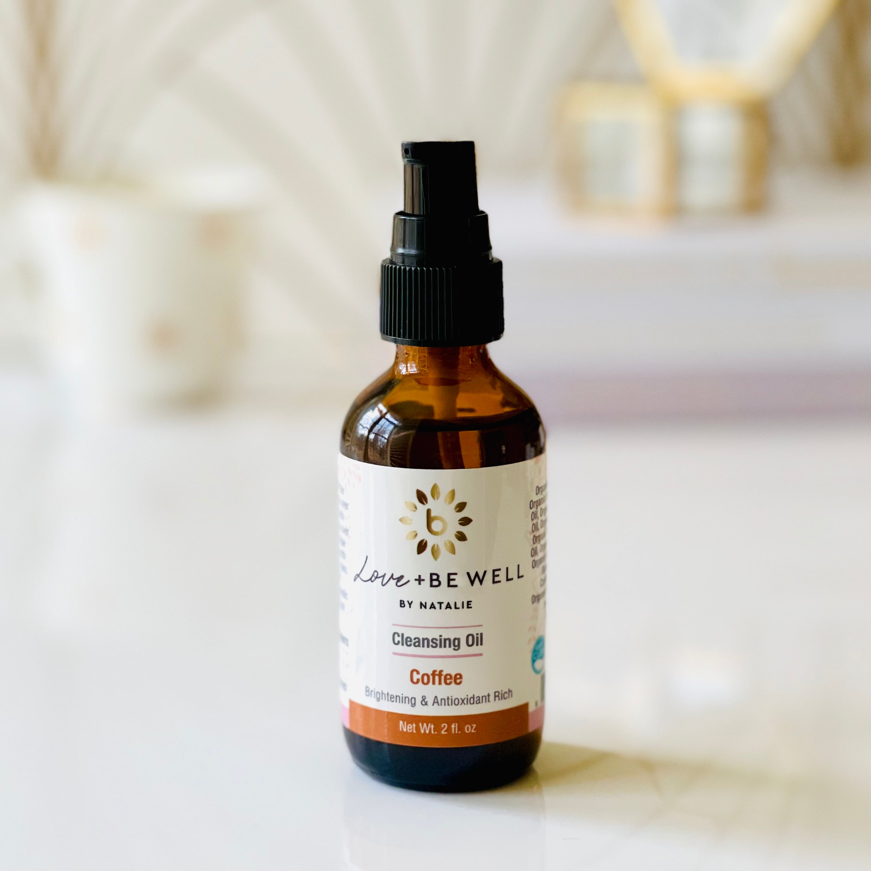 Organic Coffee Facial Cleansing Oil - Deep Cleansing & Moisturizing for All Skin Types | Perfect for Daily Skincare Routine & Makeup Removal