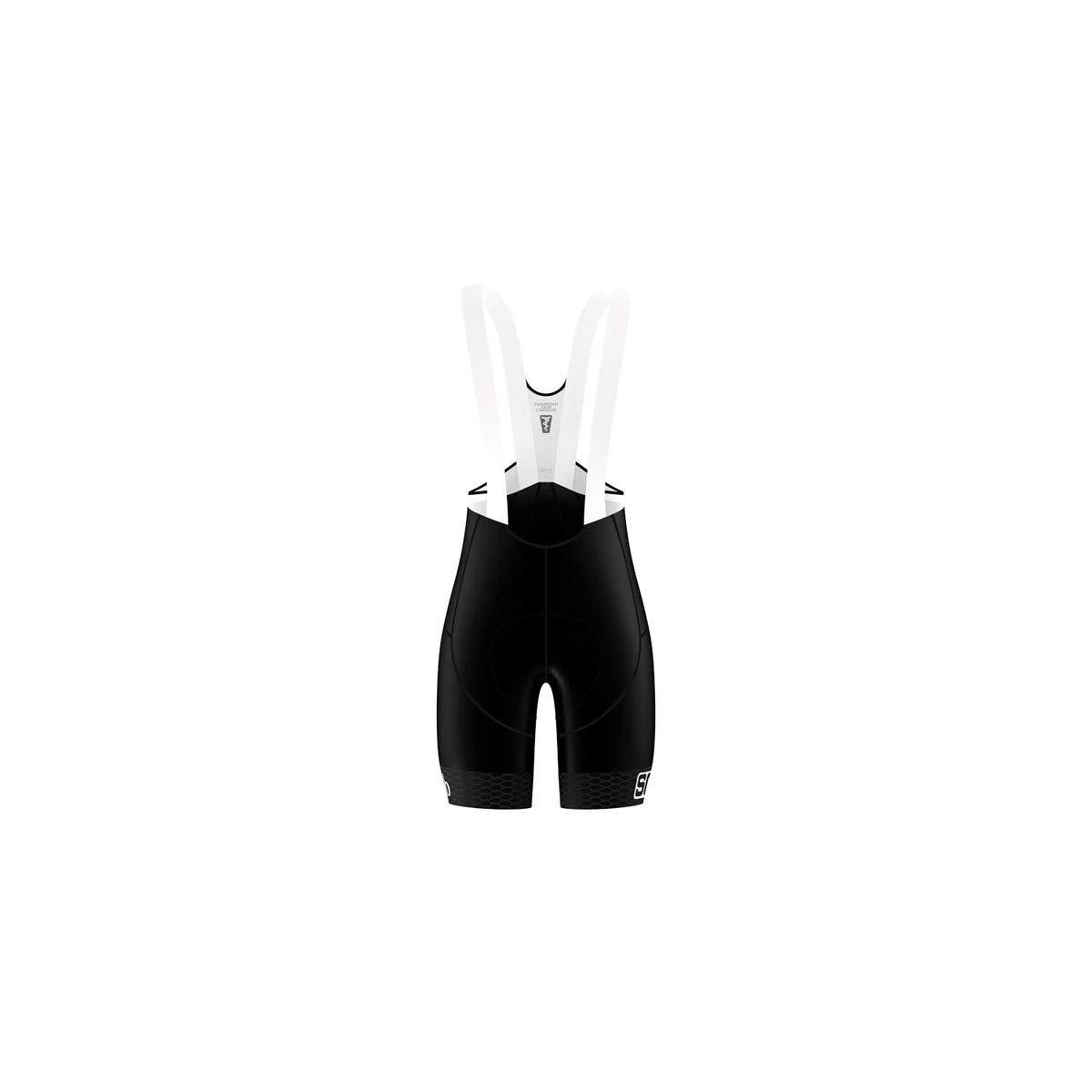 SQlab Unisex Adult ONE12 SQ-Short Cycling Shorts Black & White - Perfect for Road Biking, Mountain Biking & Indoor Training