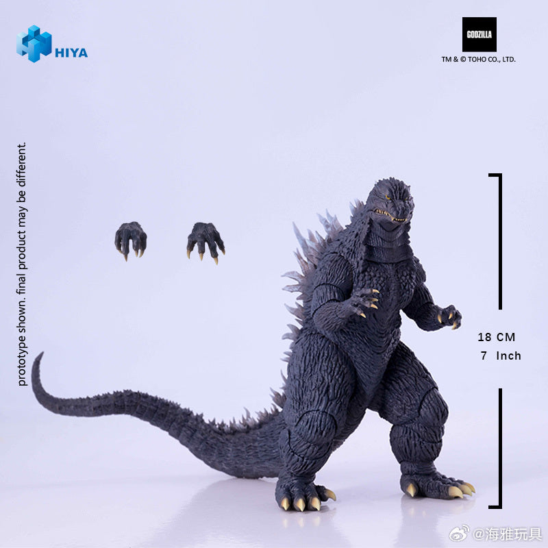 HIYA 7-Inch Godzilla vs Mechagodzilla 2002 Action Figure - Highly Detailed Collectible Toy for Anime & Movie Fans | Perfect for Display, Gifts & Godzilla Collections