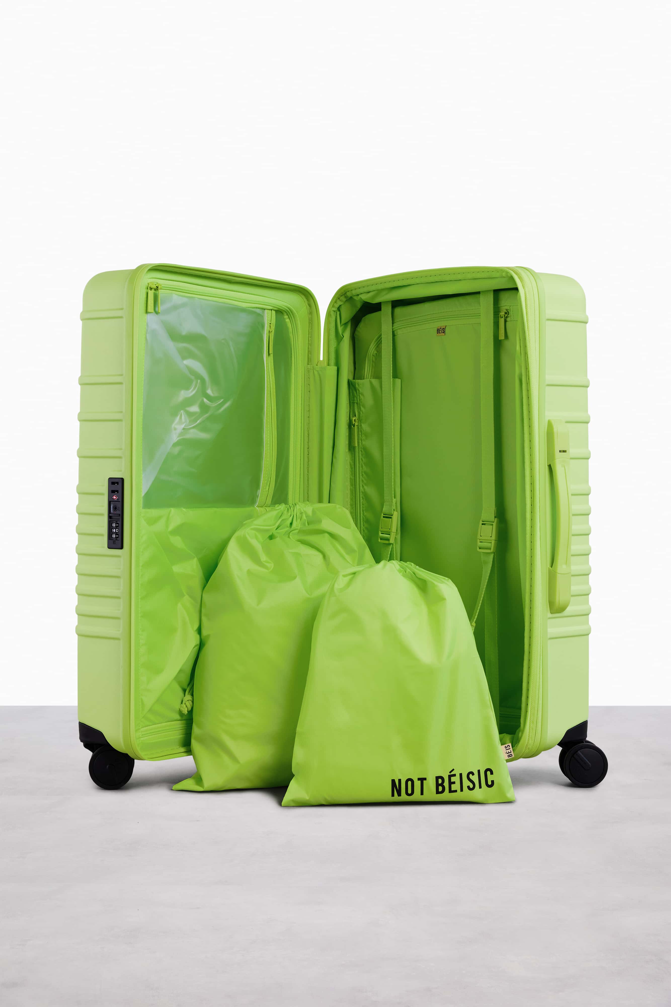 Citron Medium Check-In Roller Luggage - Perfect for Air Travel, Business Trips & Weekend Getaways