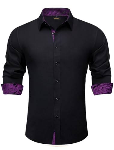 Black and Purple Paisley