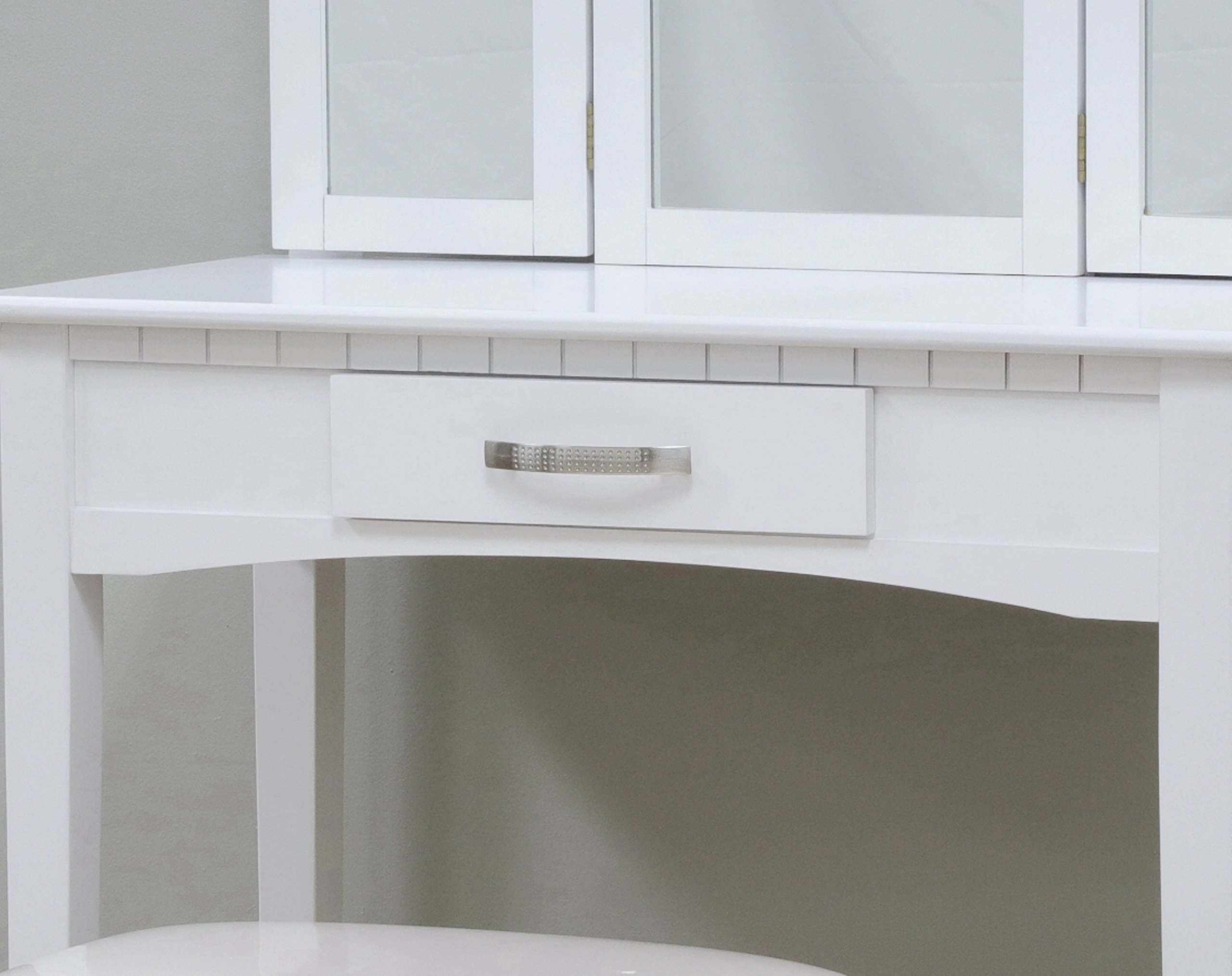 Frenchi Home Furnishing Vanity with Mirror, White Bathroom Vanity Set - RVMH206WH | Perfect for Modern Bathroom Decor & Makeup Dressing Table