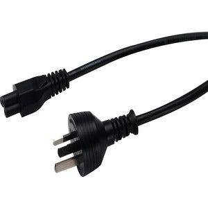 AU Power Cable Clover 2M - 3-Prong Power Cord for Home & Office Electronics | Perfect for Computers, Monitors & Printers