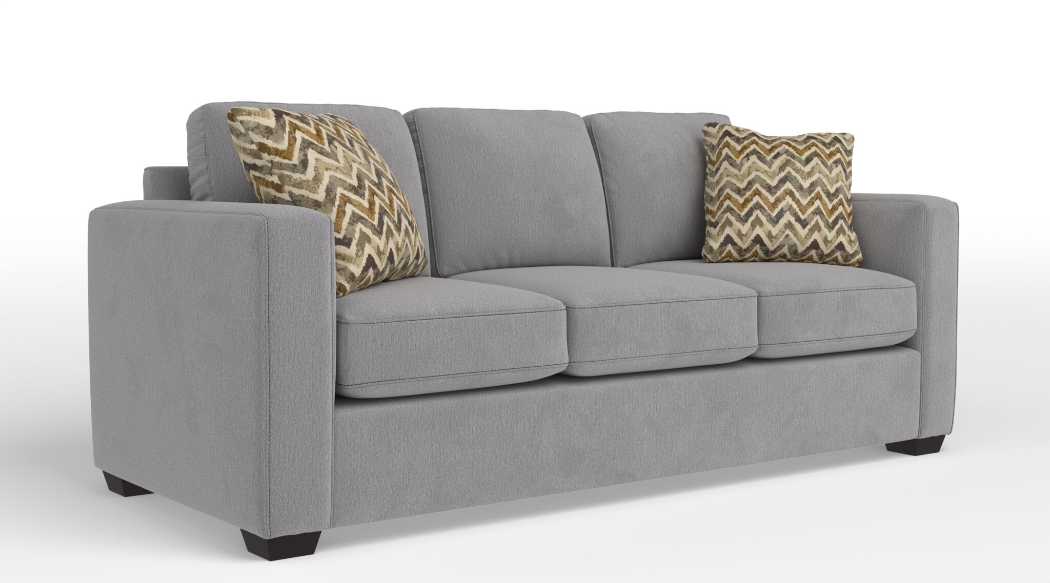 Caleb Queen Size Sofa Bed with Innerspring Mattress - Convertible Sleeper for Small Spaces, Cabana Grey - Perfect for Guest Rooms, Apartments & Home Offices