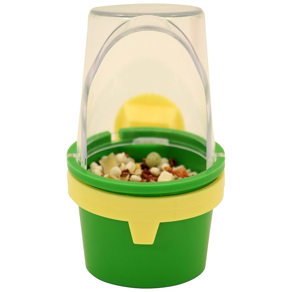 JW Pet Medium Bird Cage Clean Cup Feeder & Water Cup - Durable Bird Accessories for Parakeets, Canaries & Finches (Assorted Colors) - Perfect for Cage Cleaning & Daily Feeding