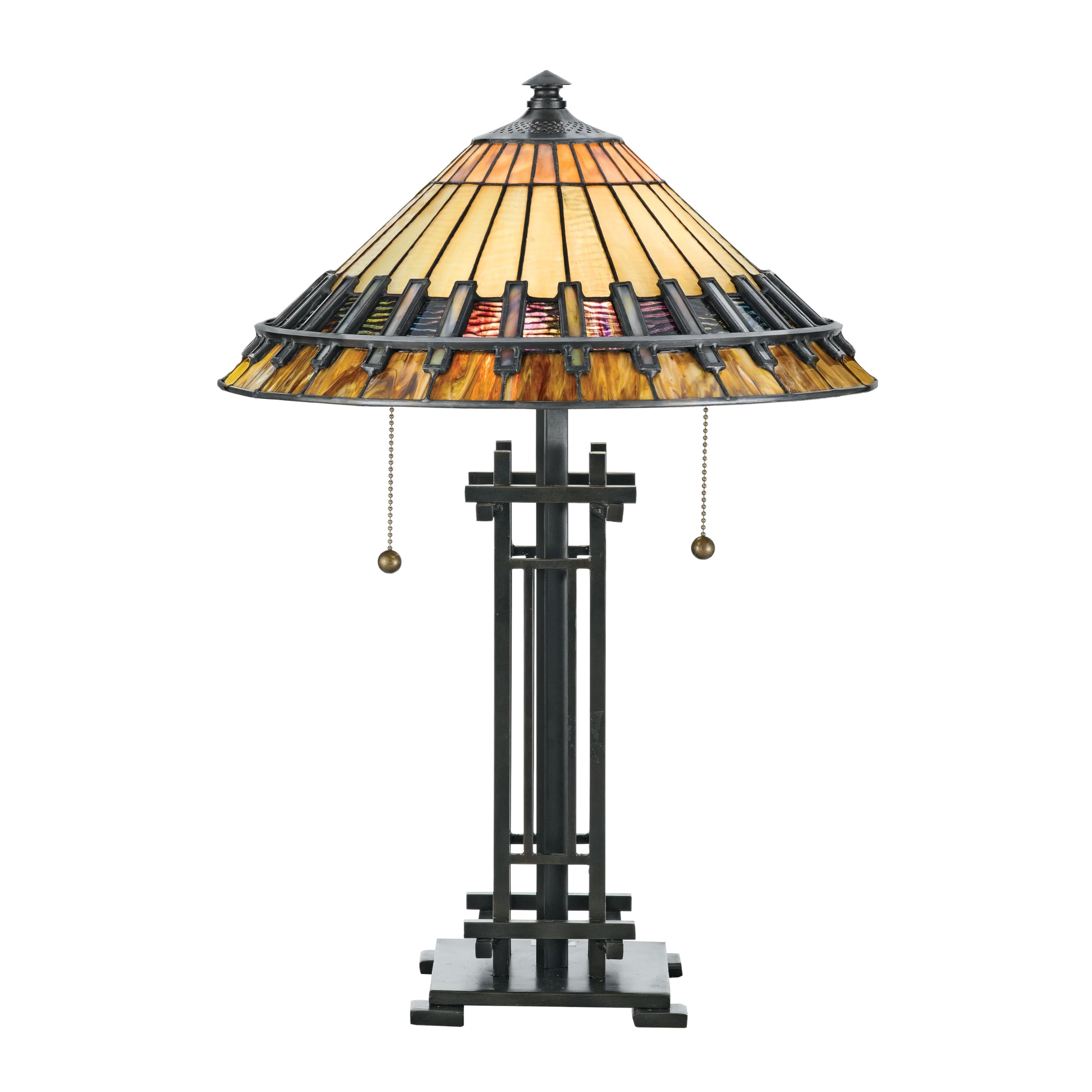 Handcrafted Tiffany Table Lamp - Stained Glass Art Lighting for Home & Office Decor - Perfect for Living Room, Bedroom, or Study