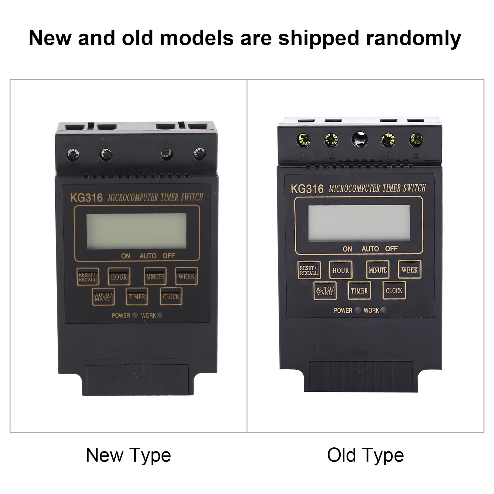 Digital Timer Switch with LCD Display - 10 On/Off Programs Microcomputer Controller (AC220V, Black) - Perfect for Home Automation, Lighting Control & Appliance Scheduling