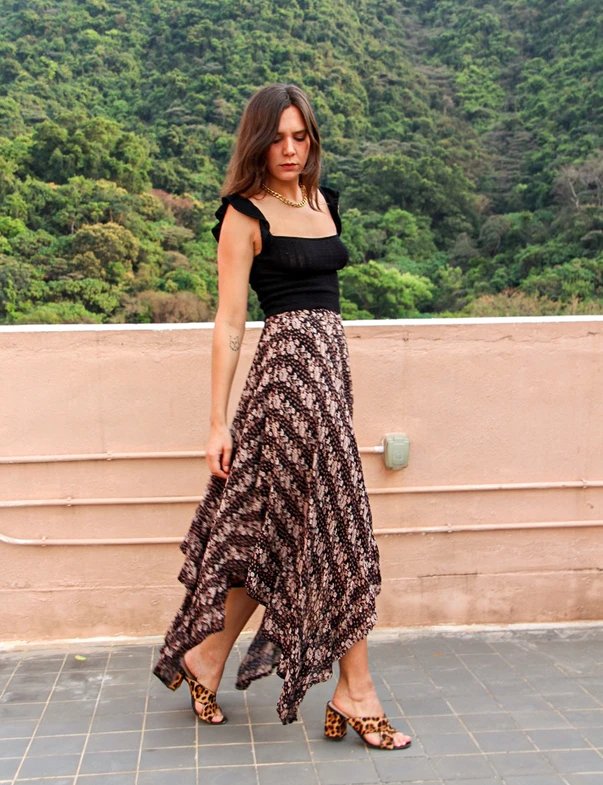 Gaia Skirt - Women's Flowy Boho Maxi Skirt with Pockets | Perfect for Beach, Vacation & Summer Outfits