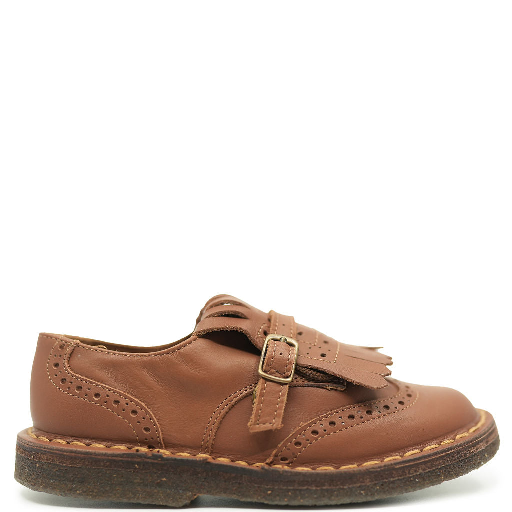Stylish Pepe Cognac Fringe Wingtip Oxford Shoes for Men - Vintage Leather Dress Shoes for Wedding, Party & Formal Occasions